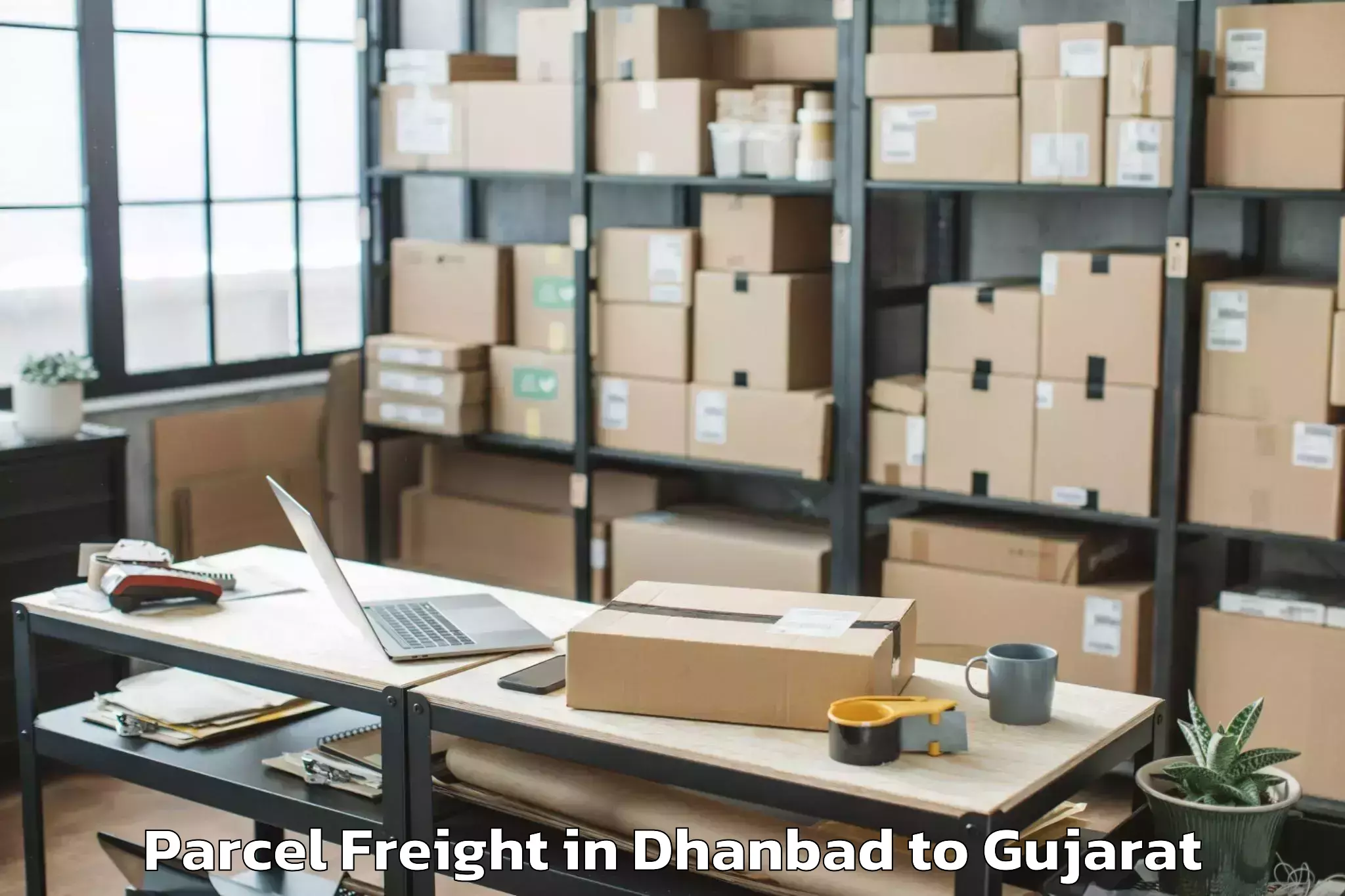 Hassle-Free Dhanbad to Kanodar Parcel Freight